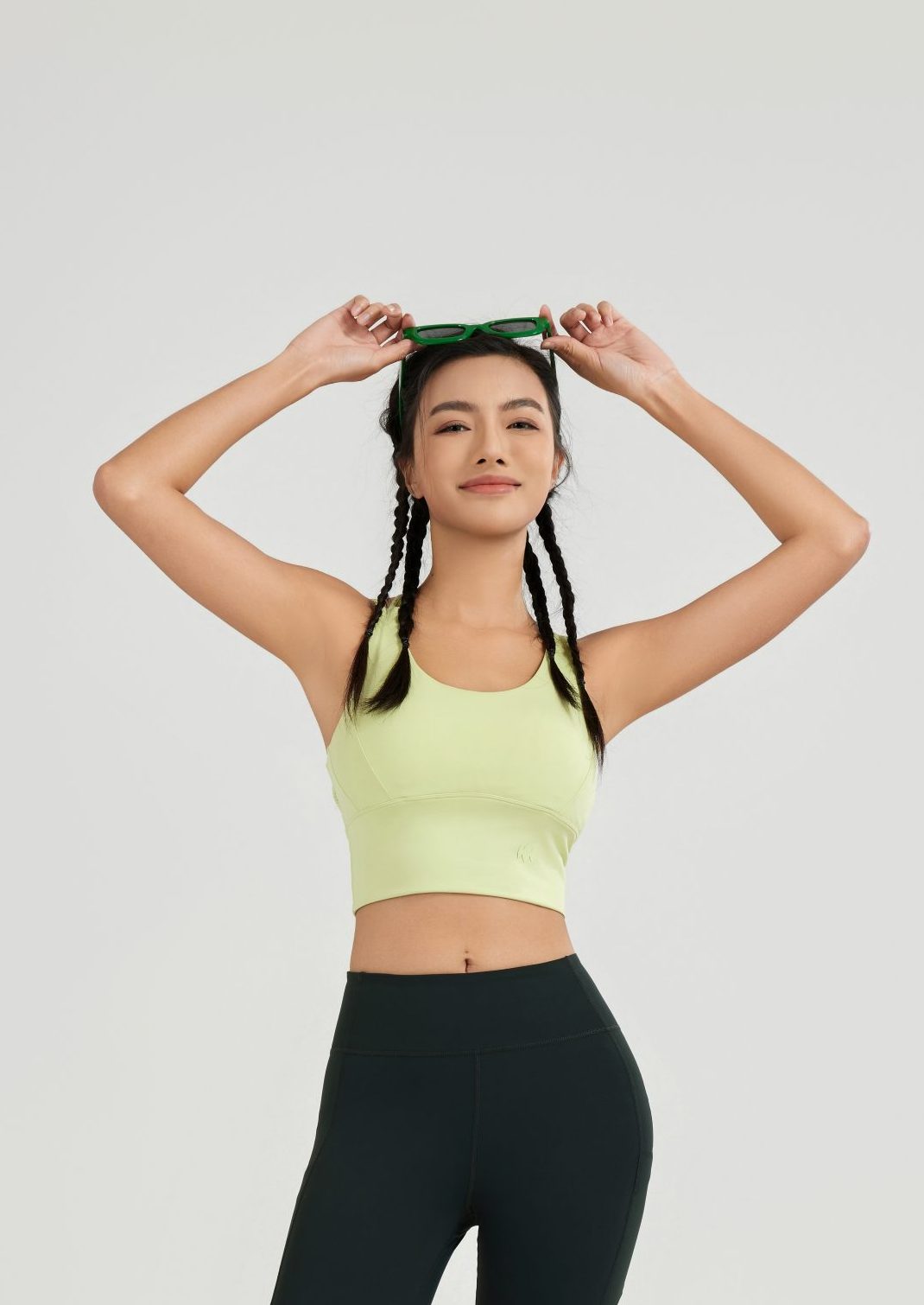 shorts for yoga - UTPALA energy longline sports bra for yoga