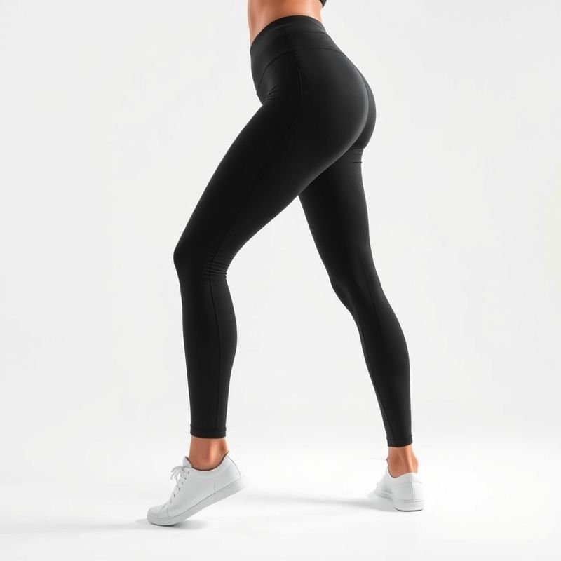 cow face posture in black yoga pants