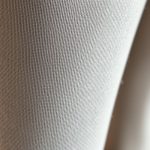 Close-up detail of the premium Merino Wool fabric and stitching on our crop yoga pants.