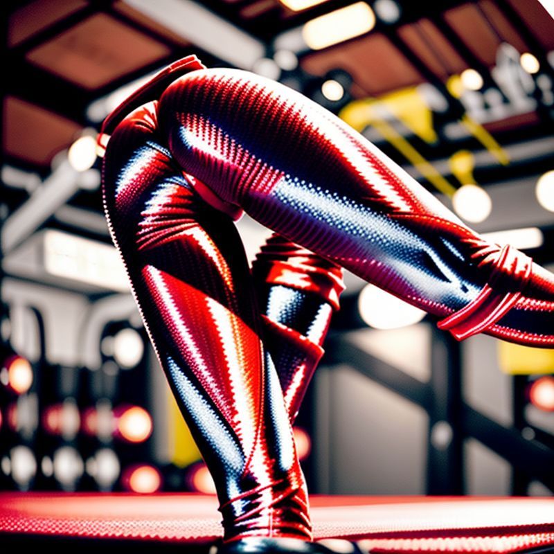 Close-up of flare workout pants fabric showing ribbed texture and true yellow colour