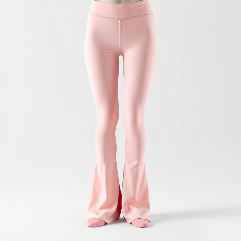 Invisible scrunch flared leggings in midnight black