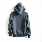 A lulu flare yoga hoodie in Charcoal, studio shot on a white background.