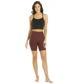 Uphold Cheetah High Waisted Biker Shorts with Pockets 7"