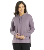 Diverse Solid Hi-Low Hooded Sweatshirt