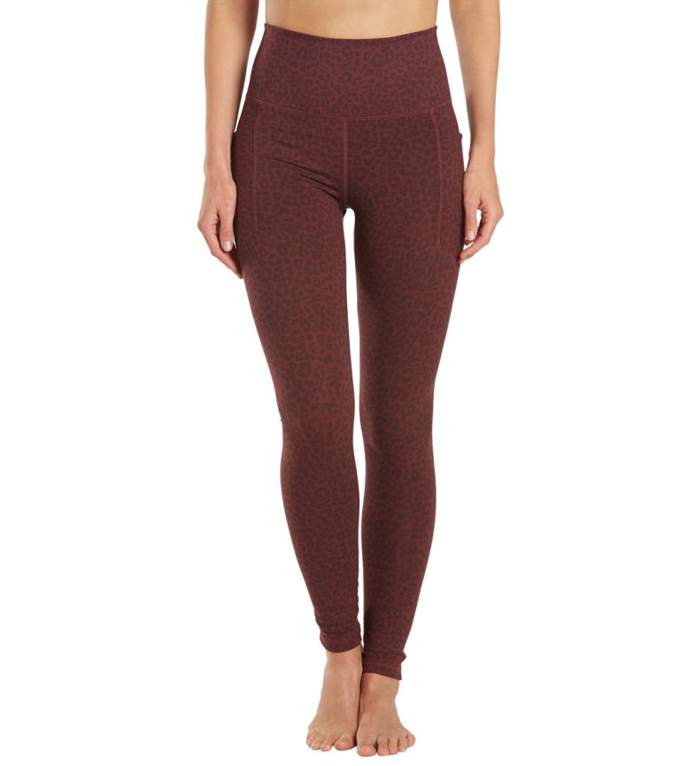 Uphold Cheetah High Waisted Leggings With Pockets 28"